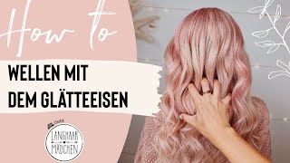 Mit dem Glätteisen Locken machen – Tipps von den Langhaarmädchen [upl. by Ellenahc594]