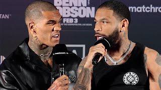 HEATED Conor Benn vs Peter Dobson • Final PRESS CONFERENCE amp ANGRY FACE OFF  Matchroom Boxing [upl. by Zampardi]