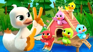 Five Little Ducklings Song More Lalafun Nursery Rhymes amp Kids Songs [upl. by Bartosch]