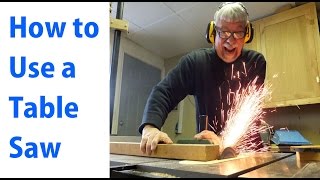 How to Use a Table Saw Woodworking For Beginners 1  woodworkweb [upl. by Fasano908]