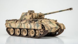 Panzer V Panther Construction and Weathering 135 Tamiya [upl. by Eyllom]