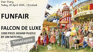 Falcon de Luxe Funfair by Jim Mitchell 1000 piece puzzle released 2012  Timelapse [upl. by Pillsbury]