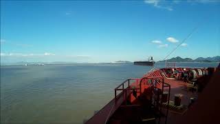 Maneuvering into the Port of NingboZhoushan Timelapse [upl. by Artinad]