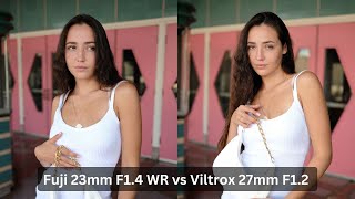 Blind Test Viltrox 27mm F12 Pro vs Fujifilm XF23mm F14 LM WR [upl. by Aehcim]