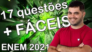 🔴 17 QUESTÕES MAIS FÁCEIS DE MATEMÁTICA DO ENEM 2021  Prof Rafael Procopio [upl. by Asseralc723]