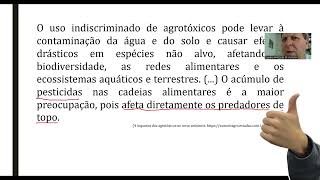 Prova Paulista 2023 Resolva Questões Sobre Agrotóxicos e Cadeias Alimentares [upl. by Aynotal]