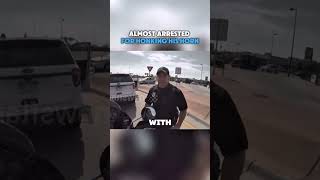 Biker almost arrested for honking his horn😳 cops motorcycle shorts [upl. by Ruford]