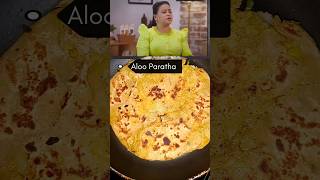 Bhartis Fav Aaloo Paratha 🥔 Best Aloo Paratha recipe 😋 shortvideo food shortsfeed shorts like [upl. by Etnelav]