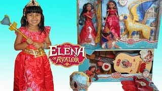 Disney Princess Elena of Avalor Surprise Toys Dress up and Parody [upl. by Ytima]