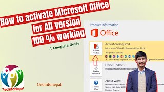 How to Activate Microsoft Office for all version StepbyStep Guide  GeoInfoNepal [upl. by Hembree319]