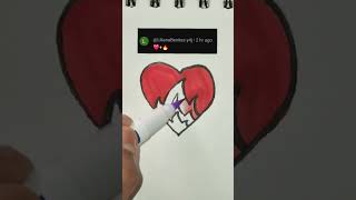 ♥️🔥 satisfying artwork satysfying drawing art shorts tiktok video viralvideo [upl. by Odlonra]