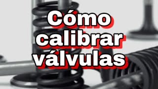 Cómo calibrar válvulas a mi moto [upl. by Inilam]