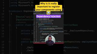 Why is it important to register your components using dependency injection  shorts coding csharp [upl. by Groves]