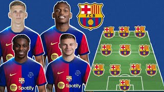 Barcelona Next Season Lineup With Transfers 😱 Barca Transfer Target Summer 2025 🔥 [upl. by Anaeg]