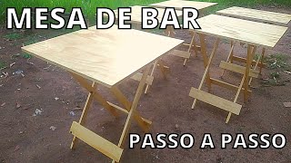 ✅PASSO A PASSO COMO FAZER MESA ABRE E FECHA DE BAR COM PALETESWoodWorkingPallet [upl. by Leifeste525]