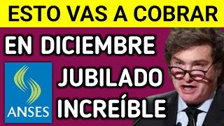 🎁 AUMENTO INESPERADO para JUBILADOS❗️Cuánto COBRO en DICIEMBRE 2024 con BONO y AGUINALDO de ANSES [upl. by Hako]