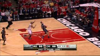 Tyler Hansbroughs steal and fastbreak slam [upl. by Aradnahc]