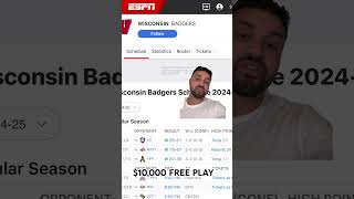 ARIZONA VS WISCONSIN FREE PLAY  COLLEGE BASKETBALL BETS WITH SHARPPRO [upl. by Yearwood]