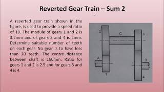 10 Reverted Gear Train Sum 2 [upl. by Veno419]