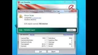 AVIRA vs KASPERSKY 5922 viruses scan test Windows 7 [upl. by Ocinemod810]