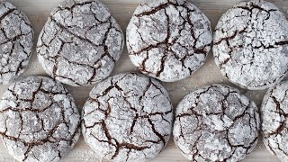 How to Make Chocolate Crinkle Cookies  Easy amp Delicious Recipe [upl. by Darcia]