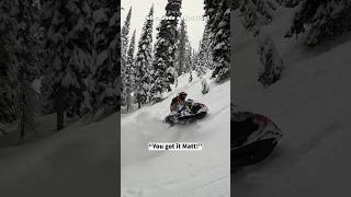 Riding with Dawson and Matt on Dec 21st last year Full video linked skidoo snowmobiling [upl. by Alguire]