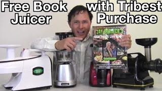 Free Juicing and Recipe Book with Tribest Juicer Purchase [upl. by Margarette]