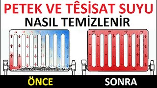 Kalorifer petek suyu nasıl değiştirilir Kombi tesisatı nasıl temizlenir Petek içi nasıl temizlenir [upl. by Eirellam]