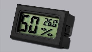 Mini Digital Temperature Humidity Meter  Thermometer Hygrometer [upl. by Zahara]