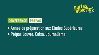 Année de préparation aux Etudes Supérieures  Prépas Louvre Celsa Journalisme [upl. by Lashoh218]