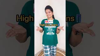 Affordable High Rise Jeans 👖 From Myntra🤩🏃‍♀️myntra reels fashion trend short haul reel [upl. by Mathis]