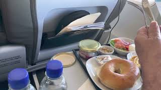 Icelandair breakfast Saga class [upl. by Ztnahc]