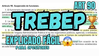 TREBEP  Suspensión Funcionarios  OPOSICIONES  ART 90 [upl. by Browne]