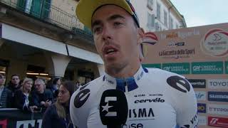 Christophe Laporte  Interview avant MilanoSanremo 2024 [upl. by Sokul]