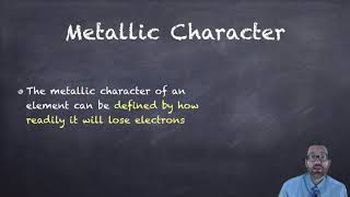 635 Periodic Trends Metallic Character [upl. by Fredkin]