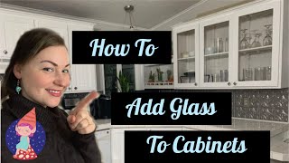 How to Insert Glass Into Cabinet Doors [upl. by Noiraa]