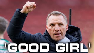 GOOD GIRL BRENDAN RODGERS ENDS INTERVIEW WITH BIZAREE COMMENT AS TITLE FIGHT MAKES HIM SWEAT [upl. by Avin]