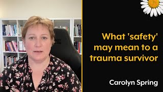 What safety may mean to a trauma survivor [upl. by Hirz]