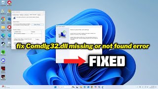 FIXED Comdlg32dll missing or not found error [upl. by Duer]