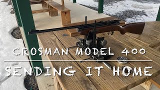 Out plinking with the Crosman 400 co2 22 repeater before sending it home [upl. by Nireil543]