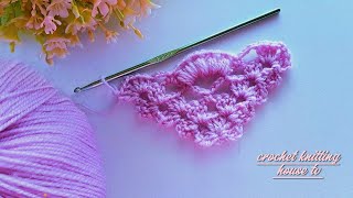 magnifique👌vous allez adorer ce modèle de châle élégant super facile châle triangle au crochet [upl. by Ahsemrak]