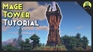 How To Build A Mage Tower In Minecraft Tutorial [upl. by Mitzie851]