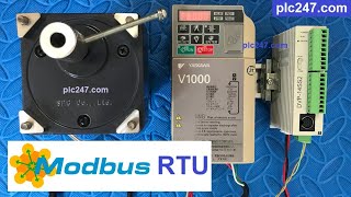 DVP 14SS2 quotModbus RTUquot Yaskawa V1000 VFD [upl. by Maice]