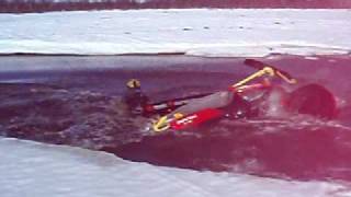 Polaris 700 SKS watercross gone bad [upl. by Wheeler]