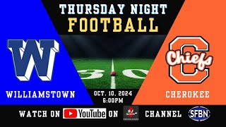 Cherokee vs Williamstown High School Football  101024 [upl. by Kannan803]