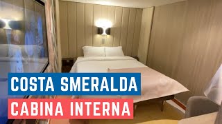 Costa Smeralda TOUR CABINA INTERNA Ship tour INTERIOR ROOM [upl. by Htebaras]