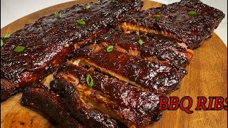 Oven BBQ RIBS Super Easy Baked Ribs Recipe Tender amp Flavorsome [upl. by Nawyt]