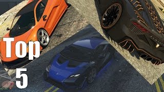 GTA Online Top 5 Free Roam Super Cars – Grand Theft Auto Online [upl. by Derby990]