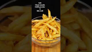 The perfect french fries recipeHow to make french friesfood youtubeshorts potatorecipes spicy [upl. by Ahsinrad]