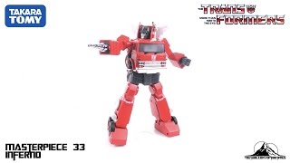 TakaraTomy Transformers MP33 Masterpiece INFERNO Video Review [upl. by Mariand]